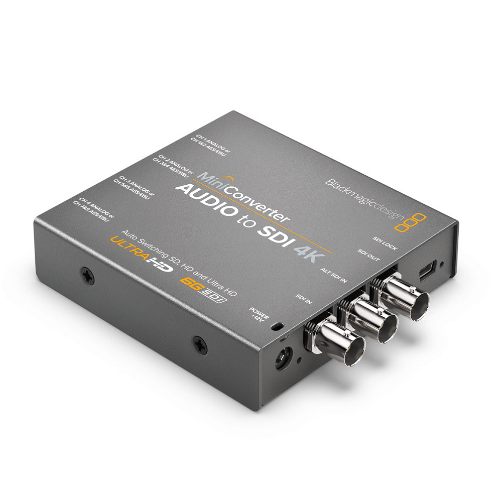 Blackmagic Design [Mini Converter - Audio to SDI 4K] 放送用コンバーター