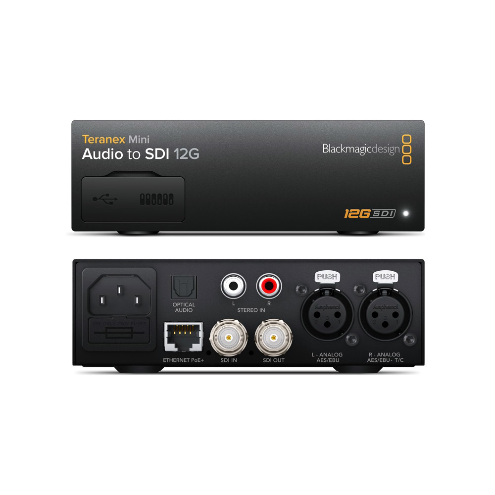 Blackmagic Design [Teranex Mini - Audio to SDI 12G] 放送用コンバーター