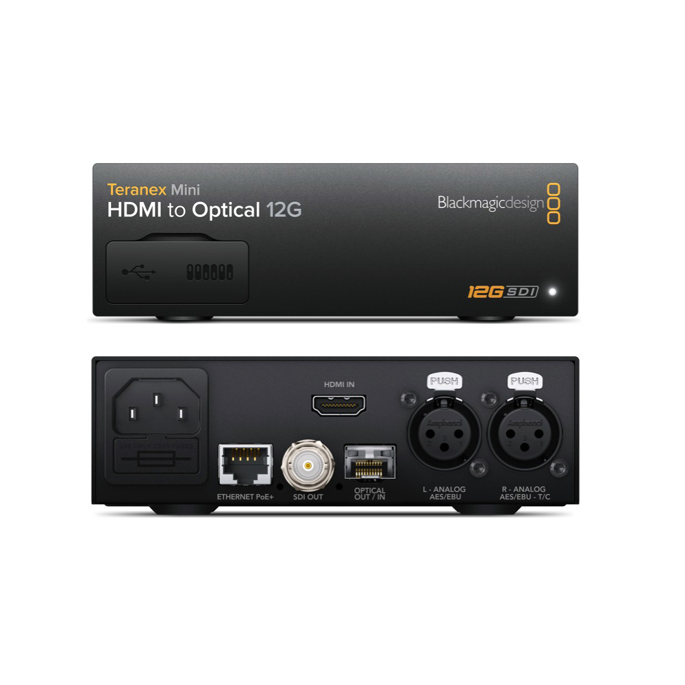 Blackmagic Design [Teranex Mini - HDMI to Optical 12G] 放送用コンバーター
