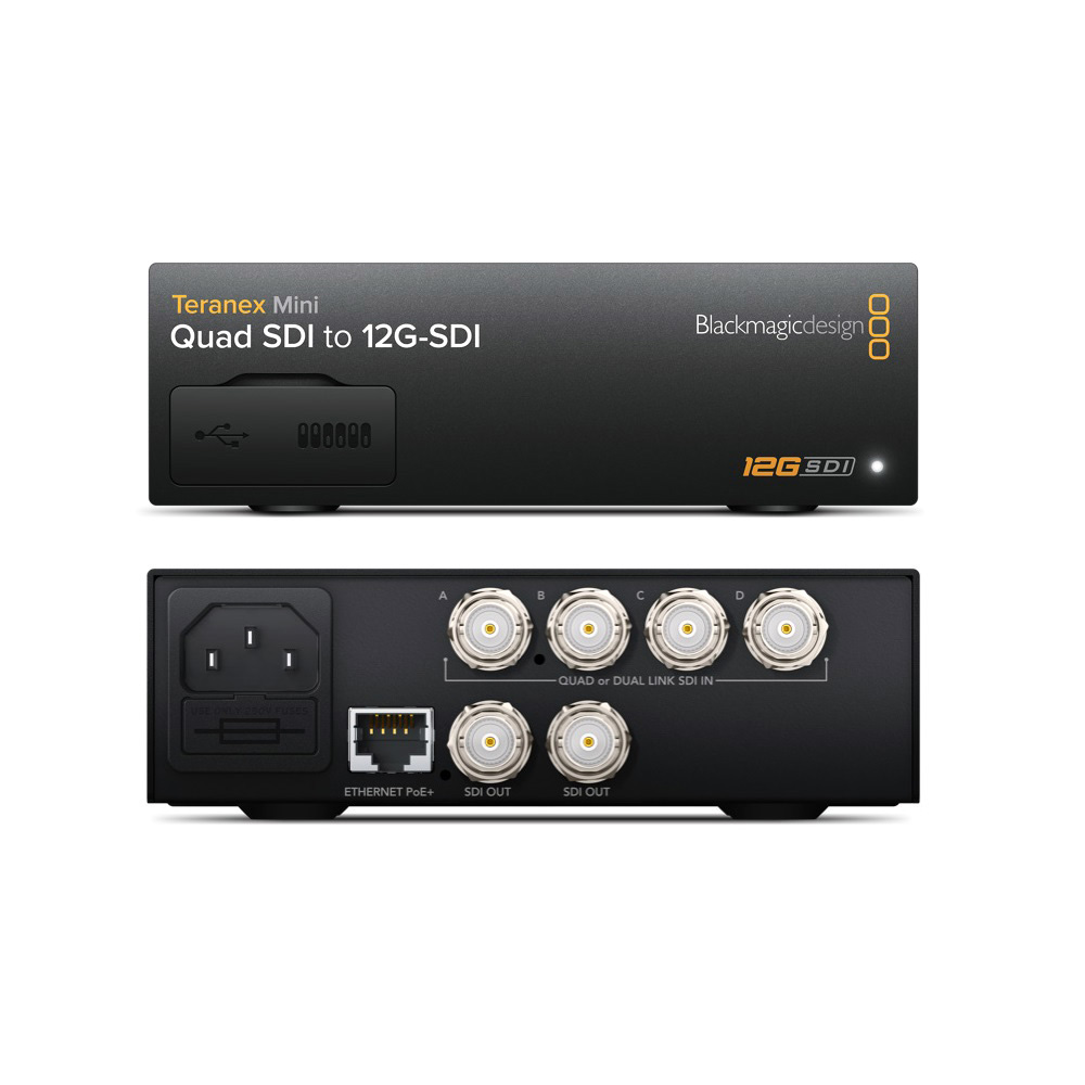 Blackmagic Design [Teranex Mini - Quad SDI to 12G-SDI] 放送用コンバーター