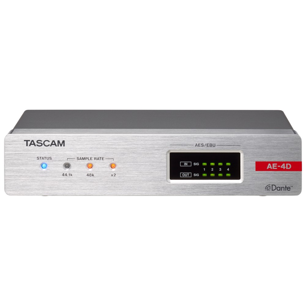 TASCAM [AE-4D] 4ch AES/EBU 入出力Danteコンバーター