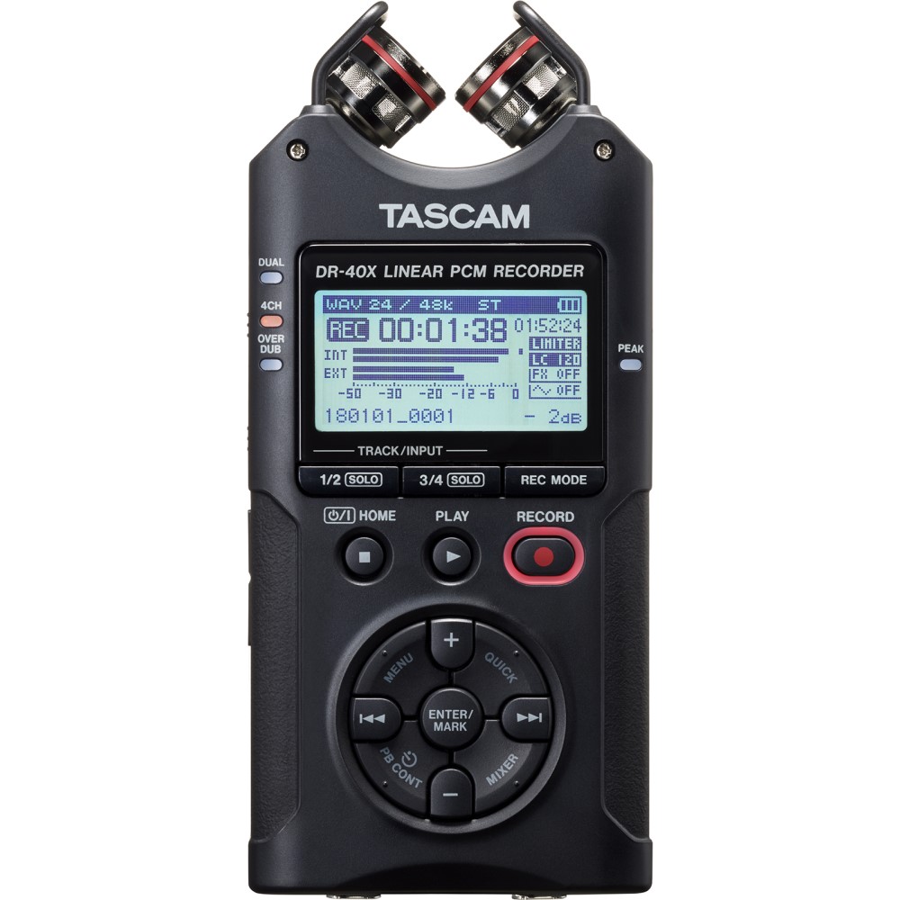 TASCAM [DR-40X] USB オーディオインターフェース搭載 ４トラックオーディオレコーダー