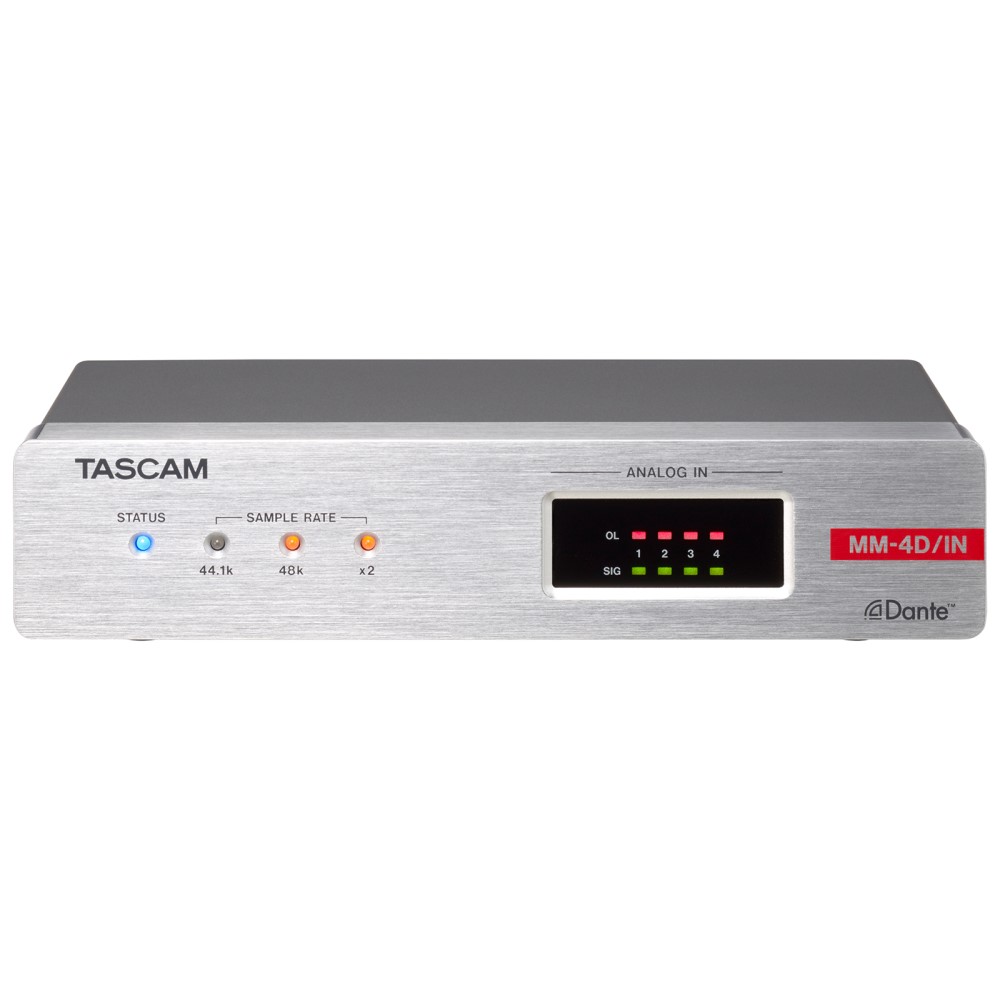 TASCAM [MM-4D/IN-E] DSPミキサー内蔵4マイク/ライン入力Danteコンバーター