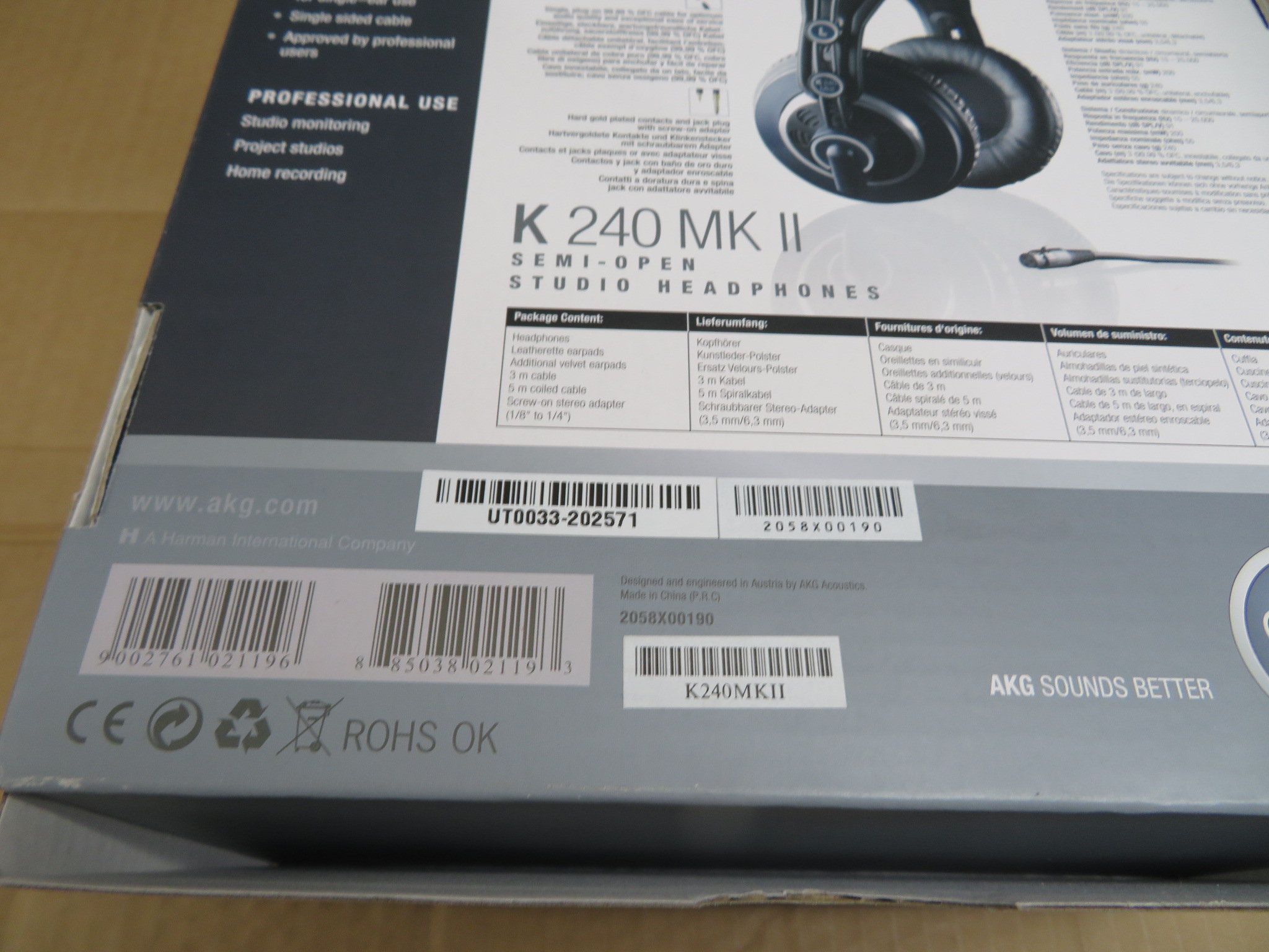 保障 AKG K240 MK Ⅱ-Y3-E sushitai.com.mx